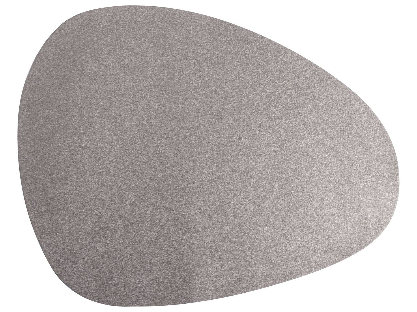 Set van 2 placemats I Zilver namaakleder