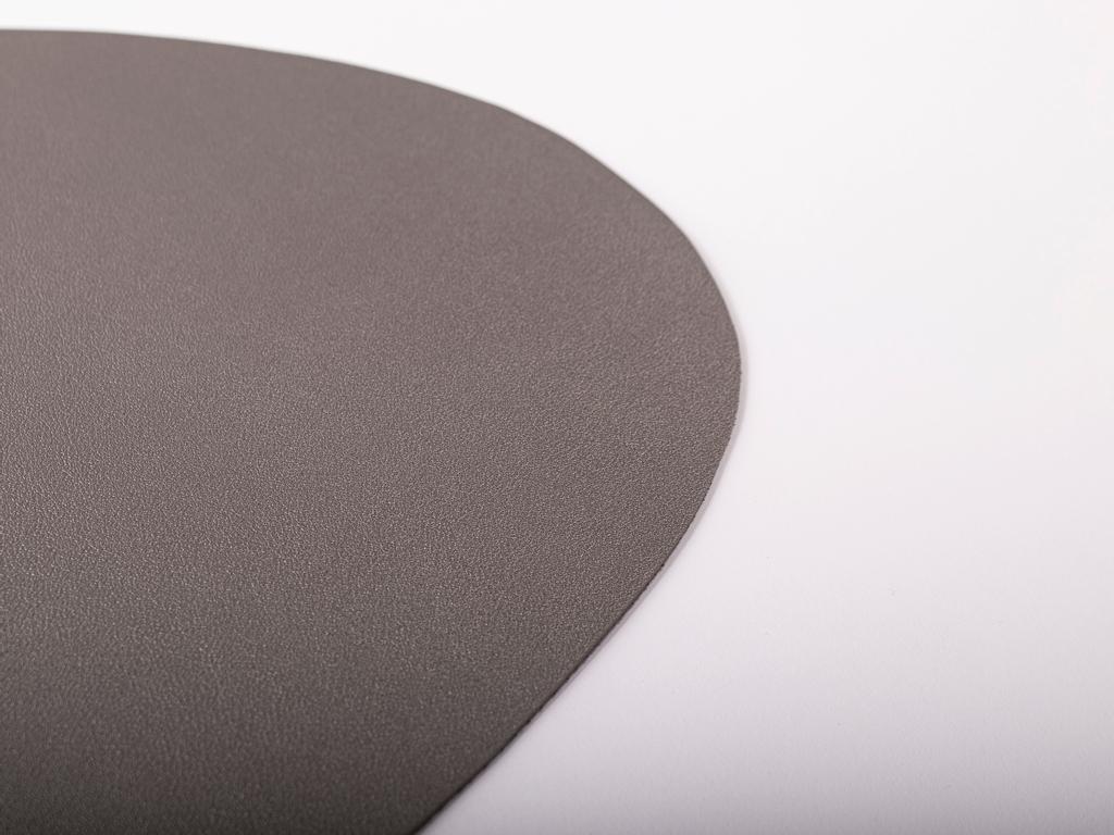 Set van 2 placemats I Zilver namaakleder