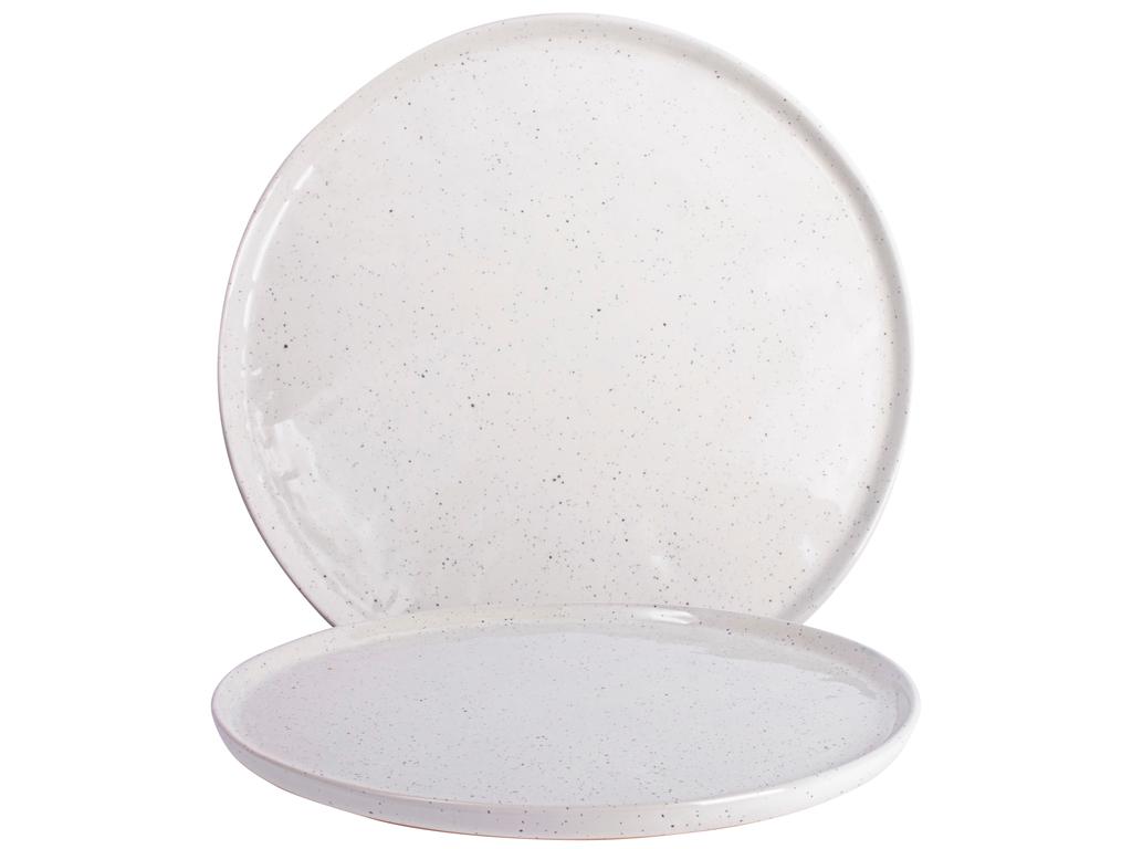 Wit bord met spikkel Ø27cm