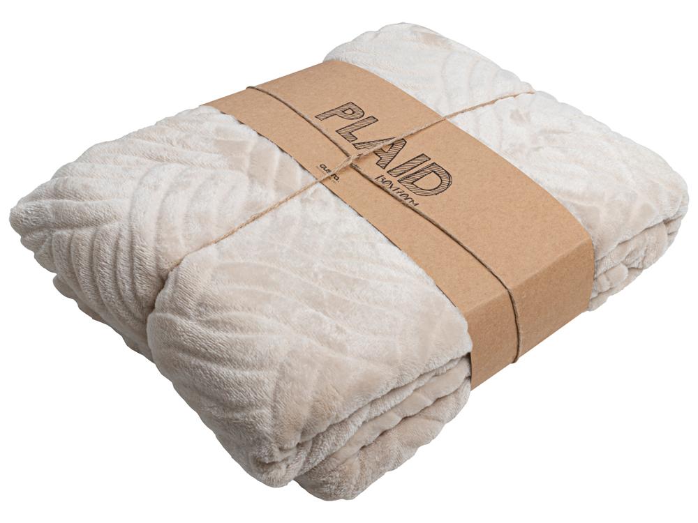 Fleece plaid beige (130*70cm)