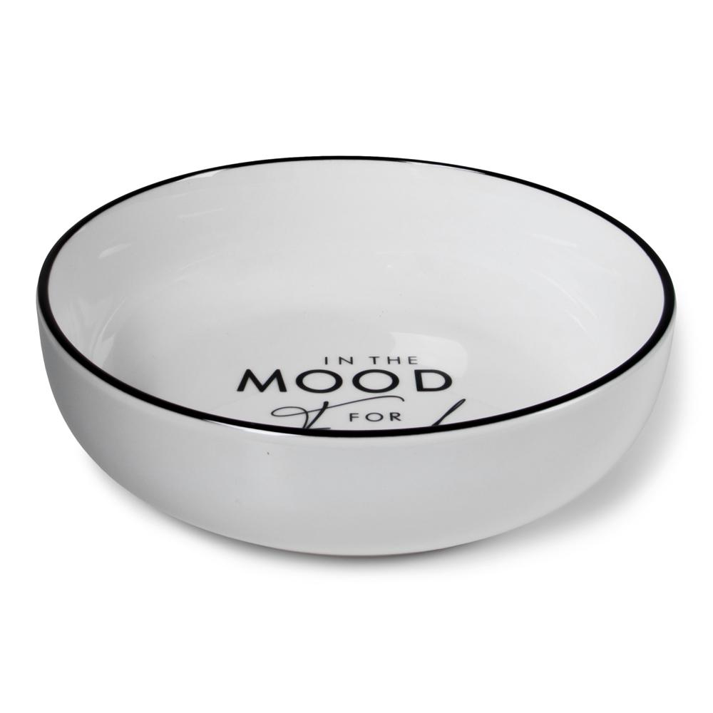 Bord 'in the mood for food" Ø 21cm