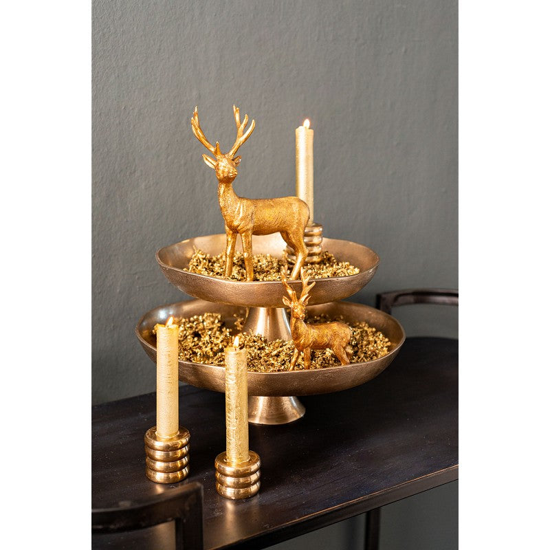 Gouden XL kaarsen (set 3 st.)