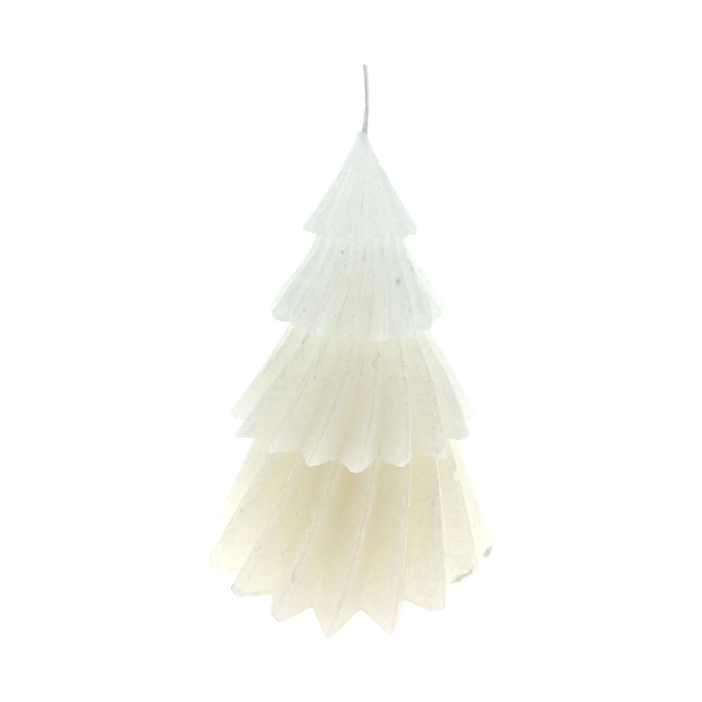 Kerstdeco I Kaars kerstboom Windy wit & goud