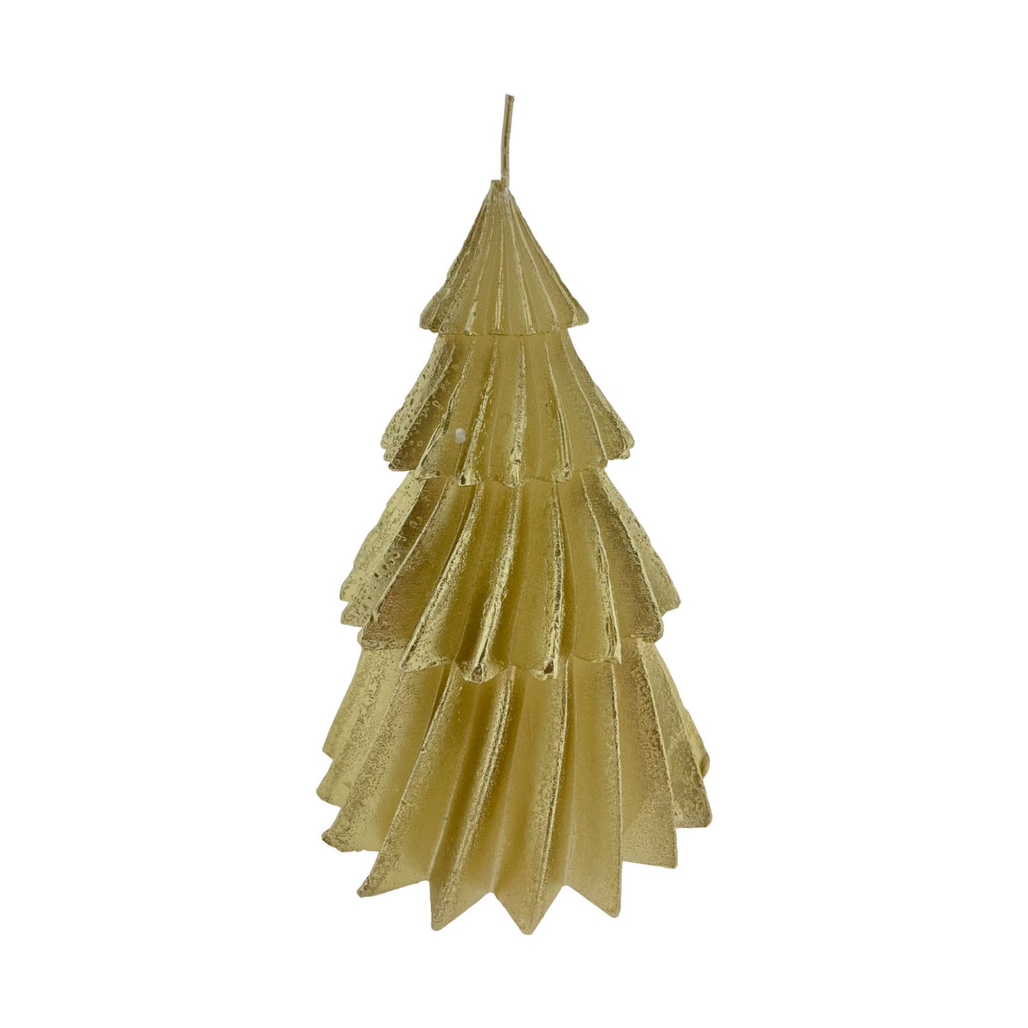 Kerstdeco I Kaars kerstboom Windy wit & goud