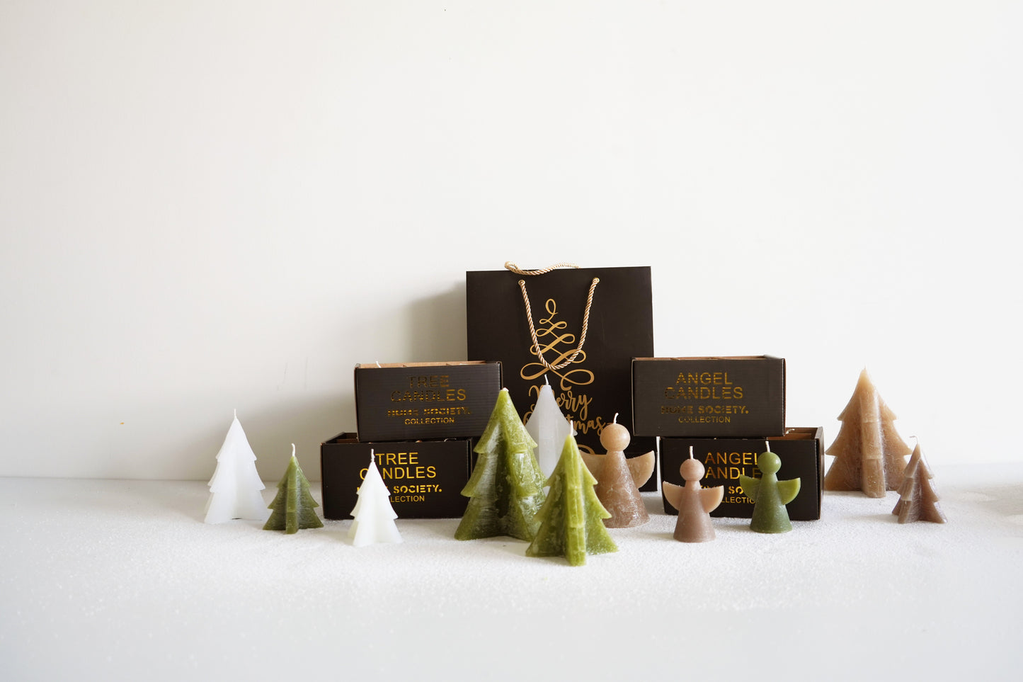 Kaars kerstboom L I Goud of groen