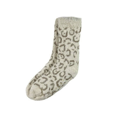 Antislip fleece huissokken I Pumice stone