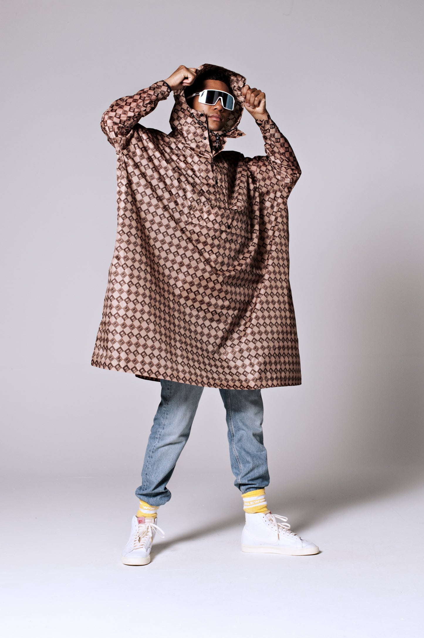Regenponcho Damier