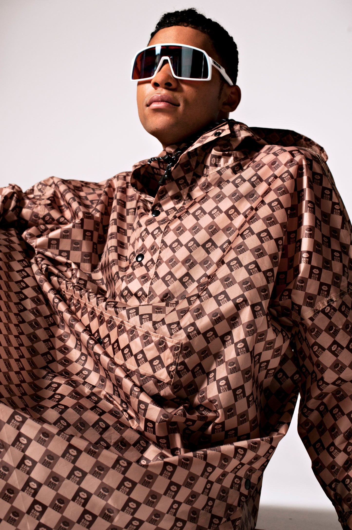 Regenponcho Damier