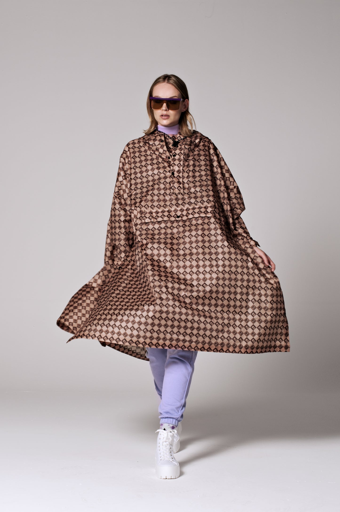 Regenponcho Damier