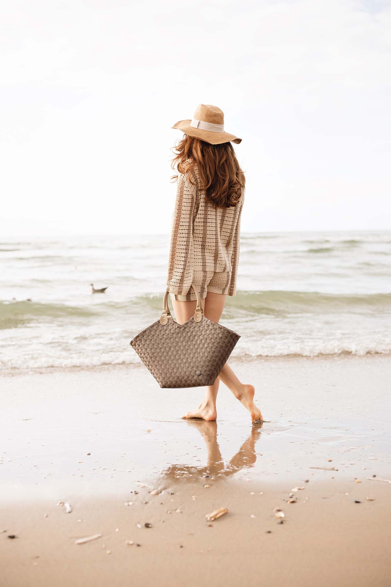 Sweetheart shopper Taupe