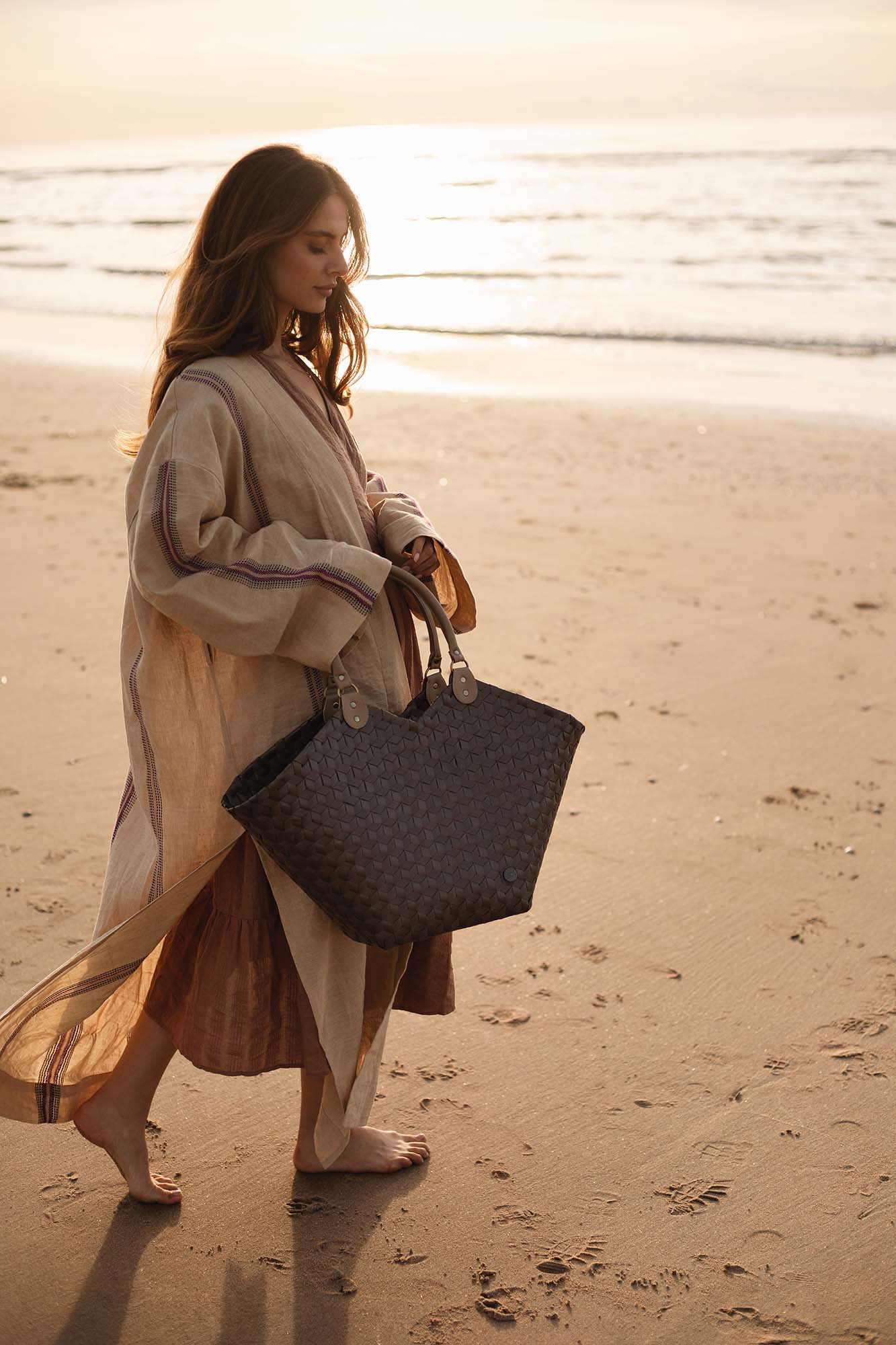 Sweetheart shopper Taupe