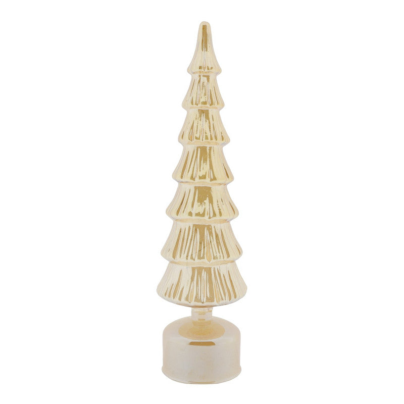 Kerstboom muziekdoos | Beige