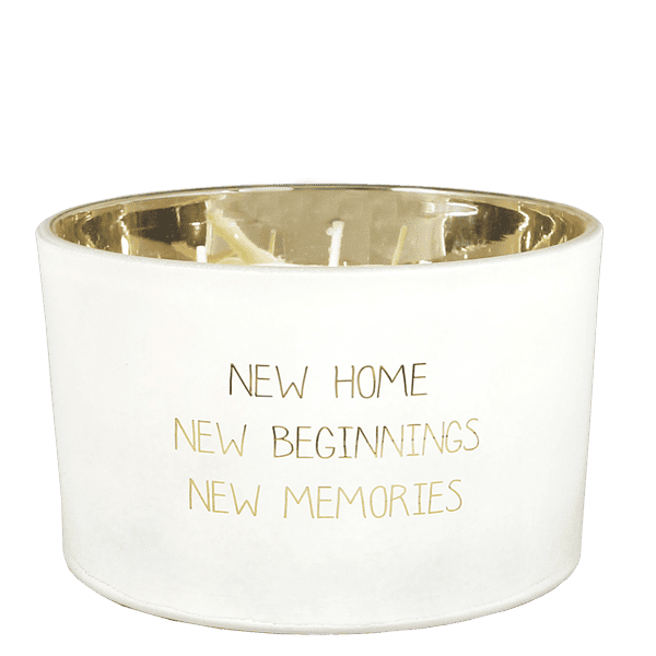 Geurkaars 'New home, new beginnings'