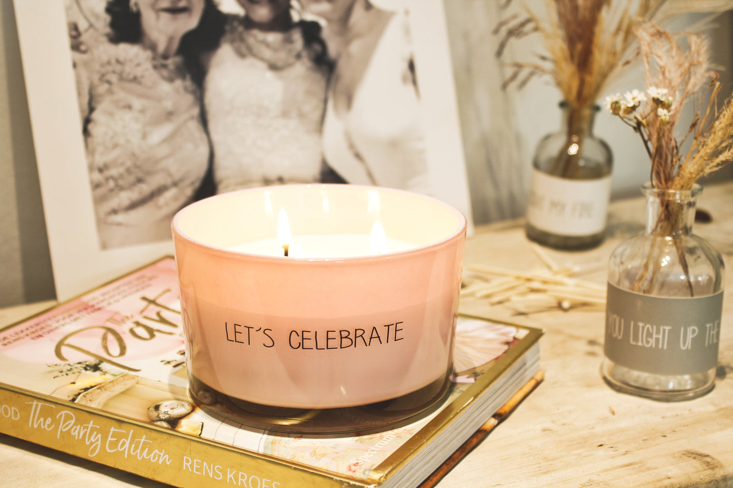 Geurkaars 'Let's celebrate"