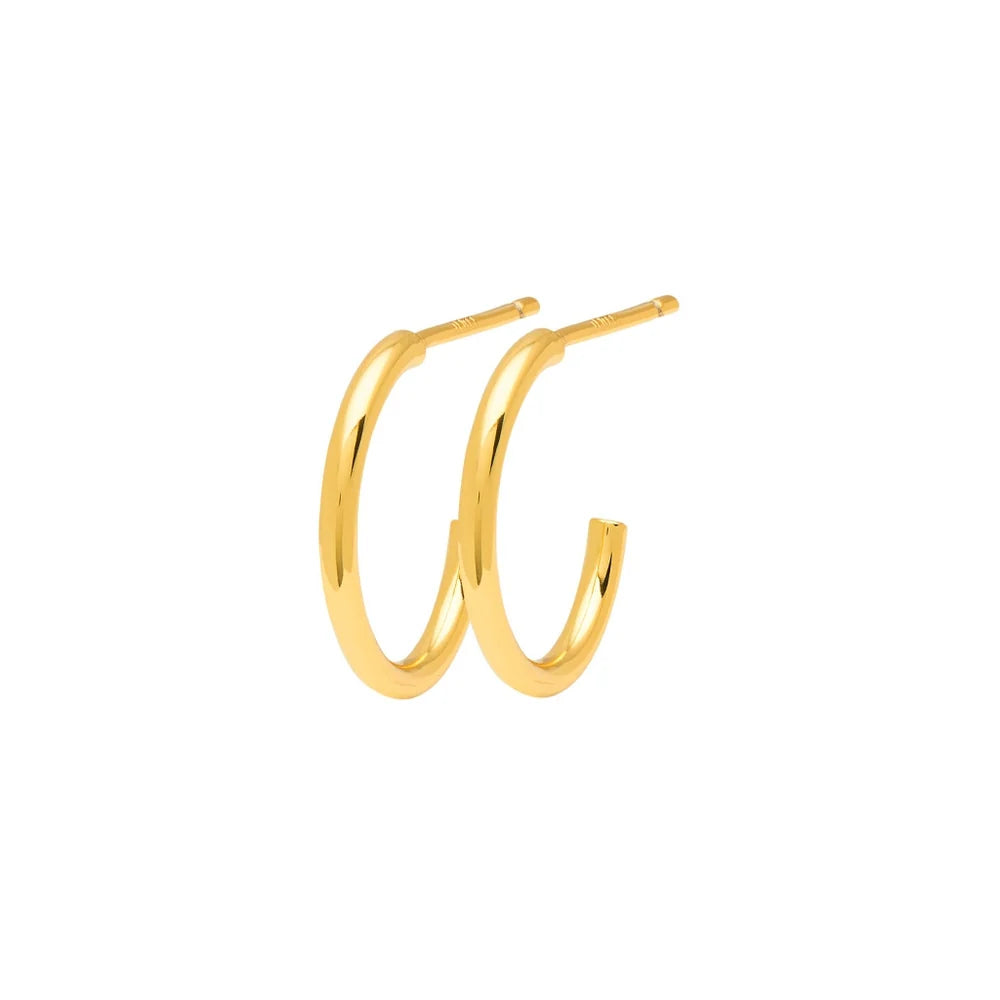 LULU - Oorbel Hoops S |Goud shiny