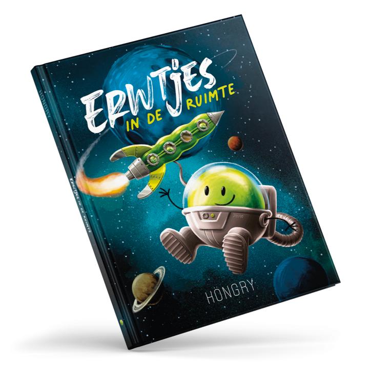 Prentenboek "Erwtjes in de ruimte"