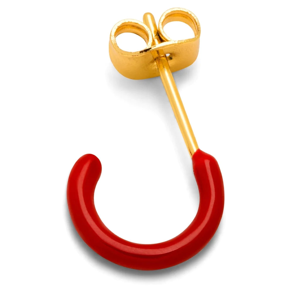 LULU - Oorbel Color Hoop Passion Red