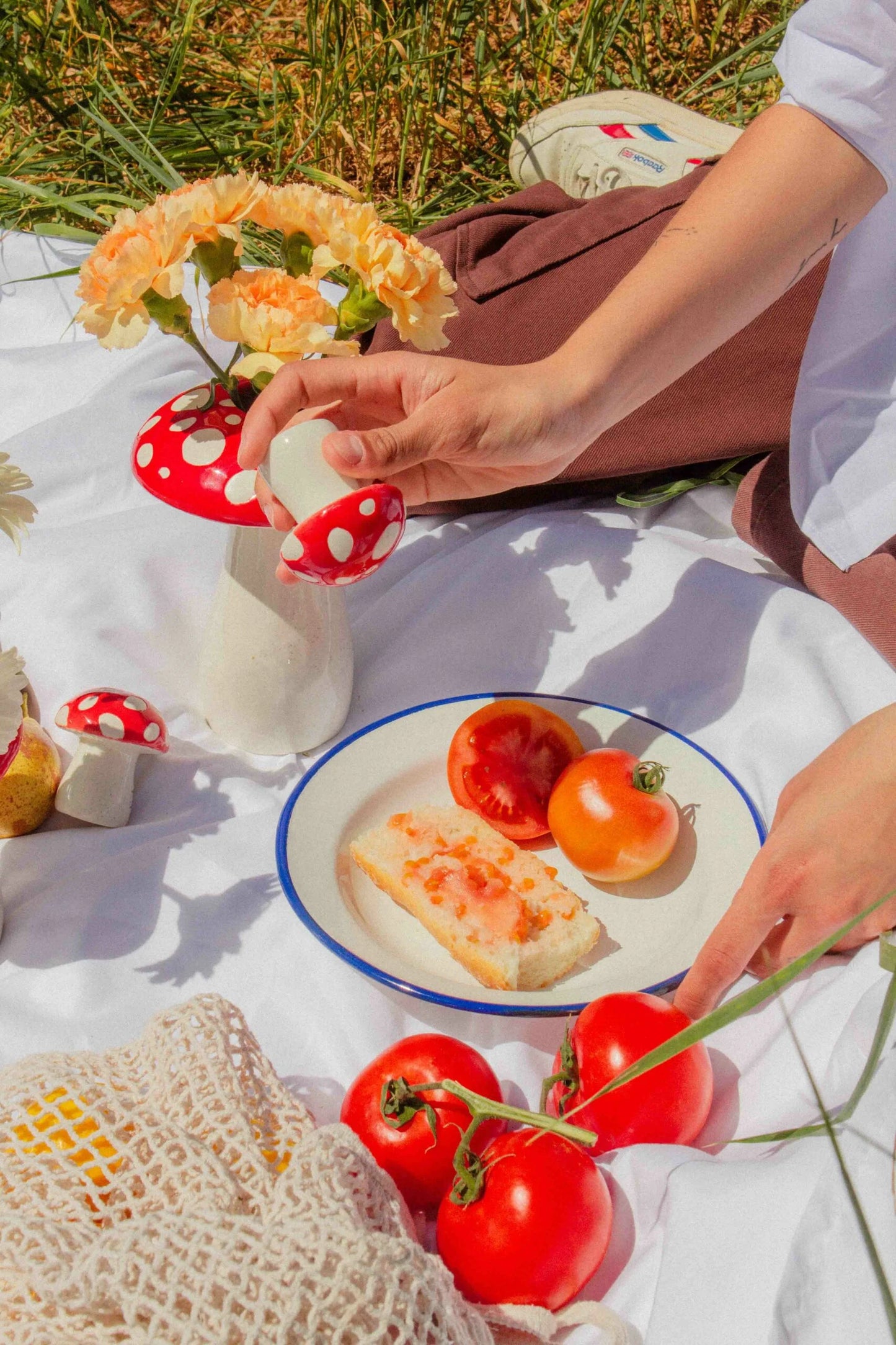 Paddestoel set peper- en zoutvat