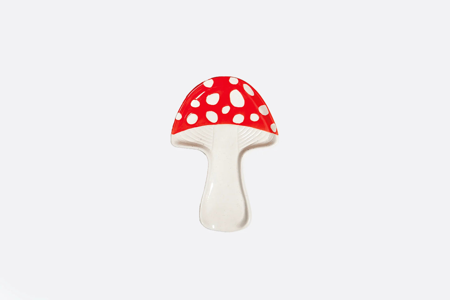 Keramische paddestoel lepelhouder