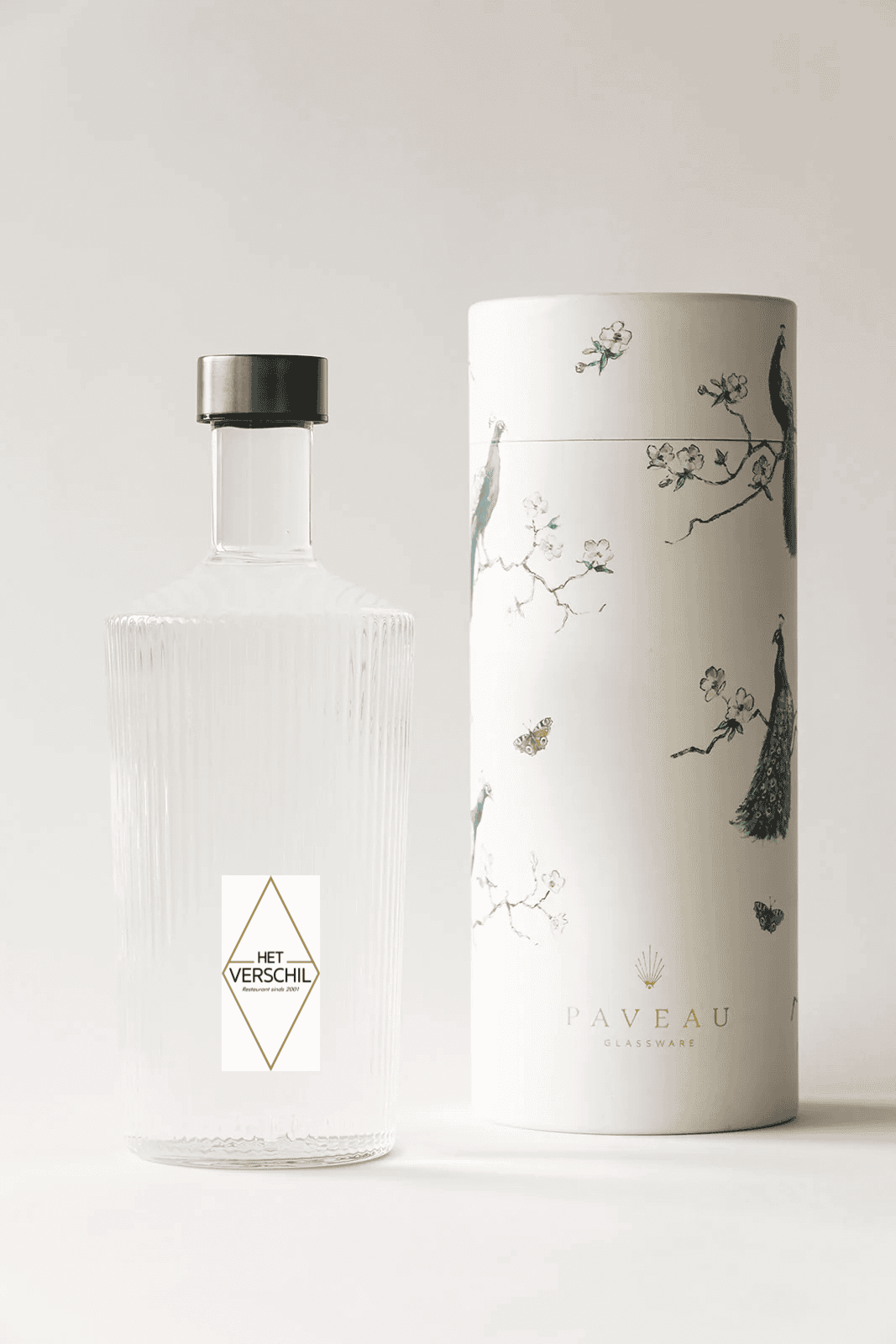 Stijlvolle waterfles met dop I White haven