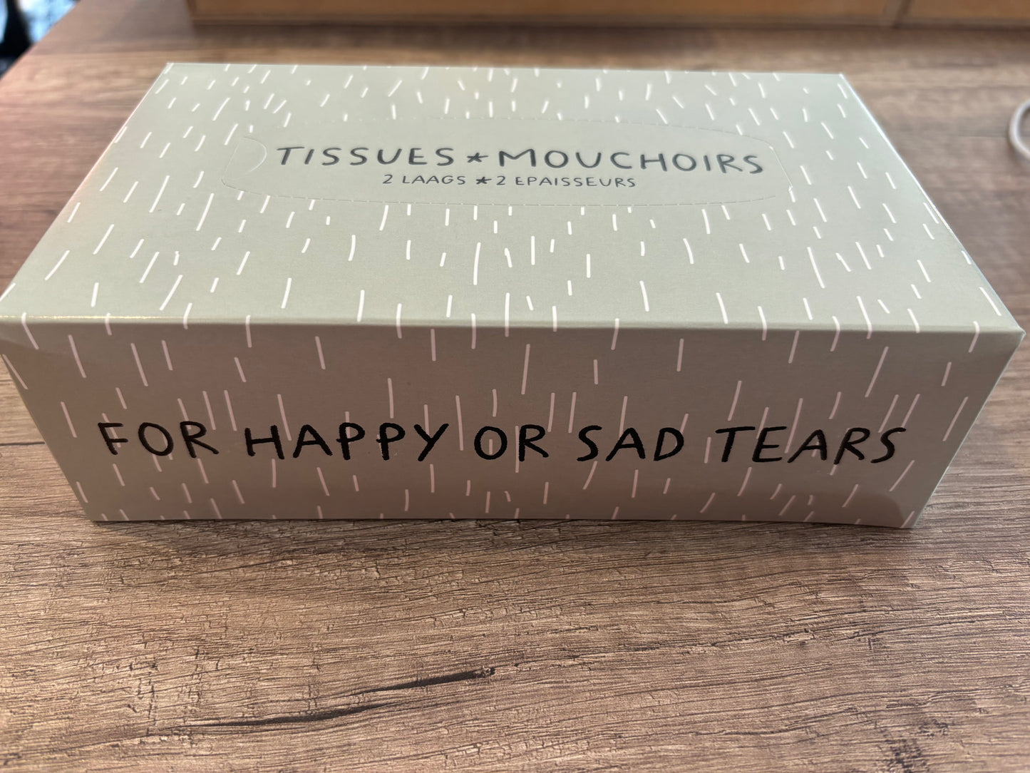 Tissuebox met leuke quote | 3 varianten