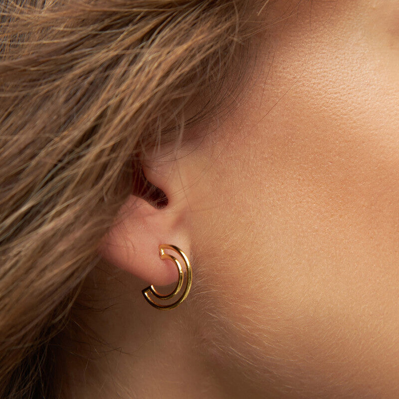 LULU - Oorbellen Shape hoops (paar)