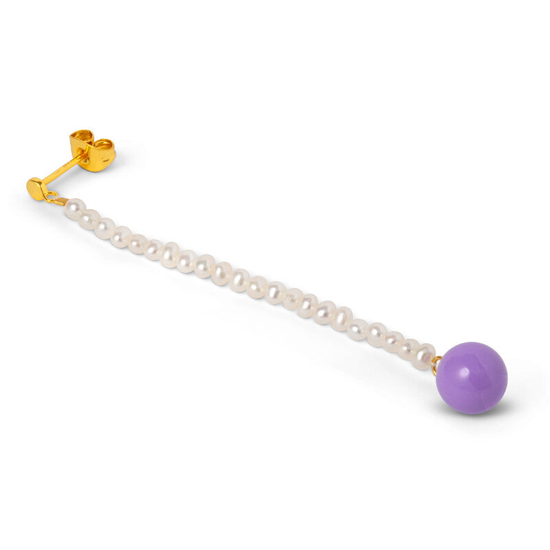 LULU - Oorbel Topping Long Pearls