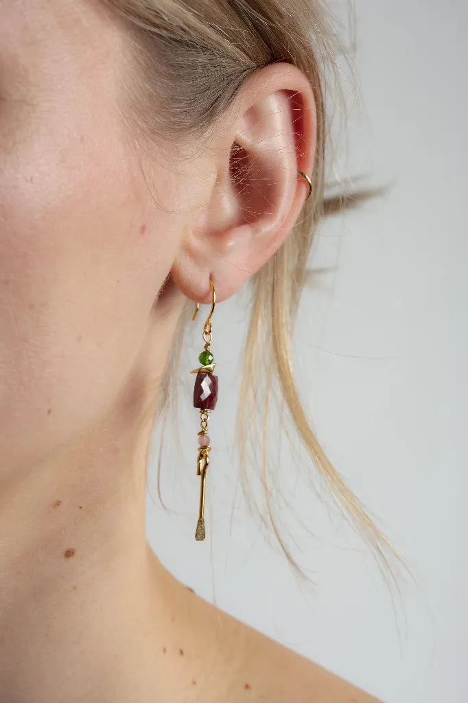 MP Oorbellen | AVA Gold Green