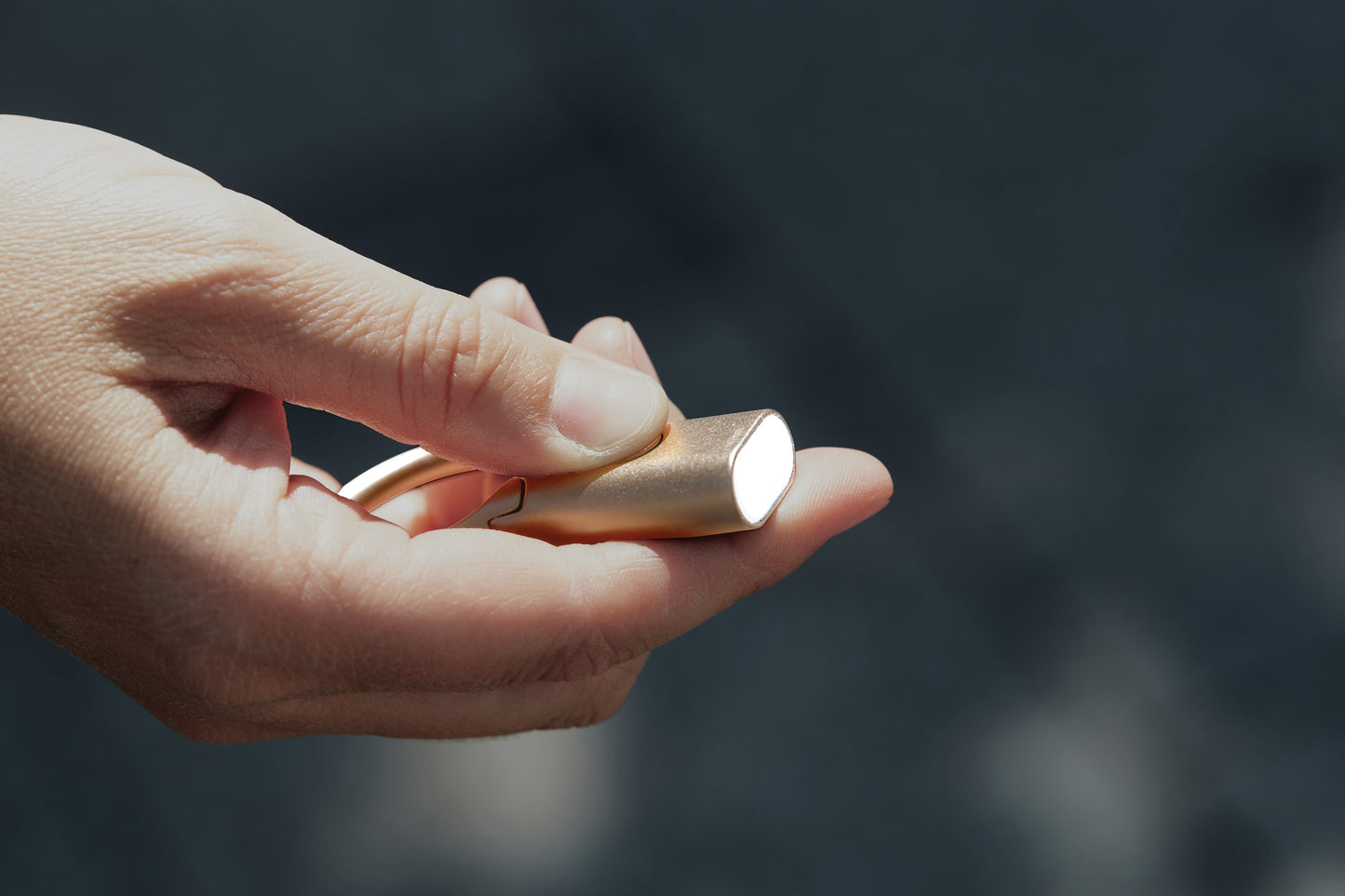 Sleutelhanger met LED zaklamp I Goud