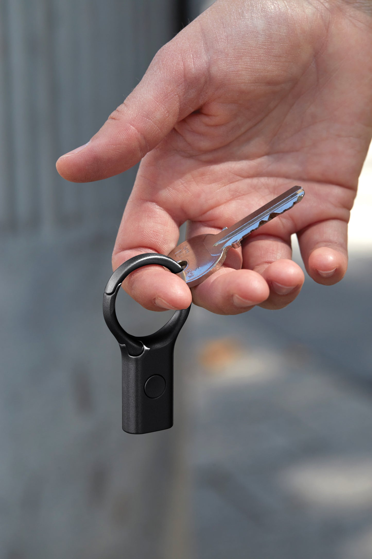 Sleutelhanger met LED zaklamp I Zwart