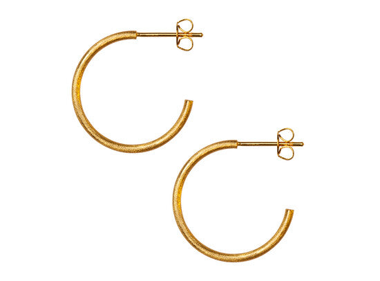 LULU - Oorbel Hoops M |Goud