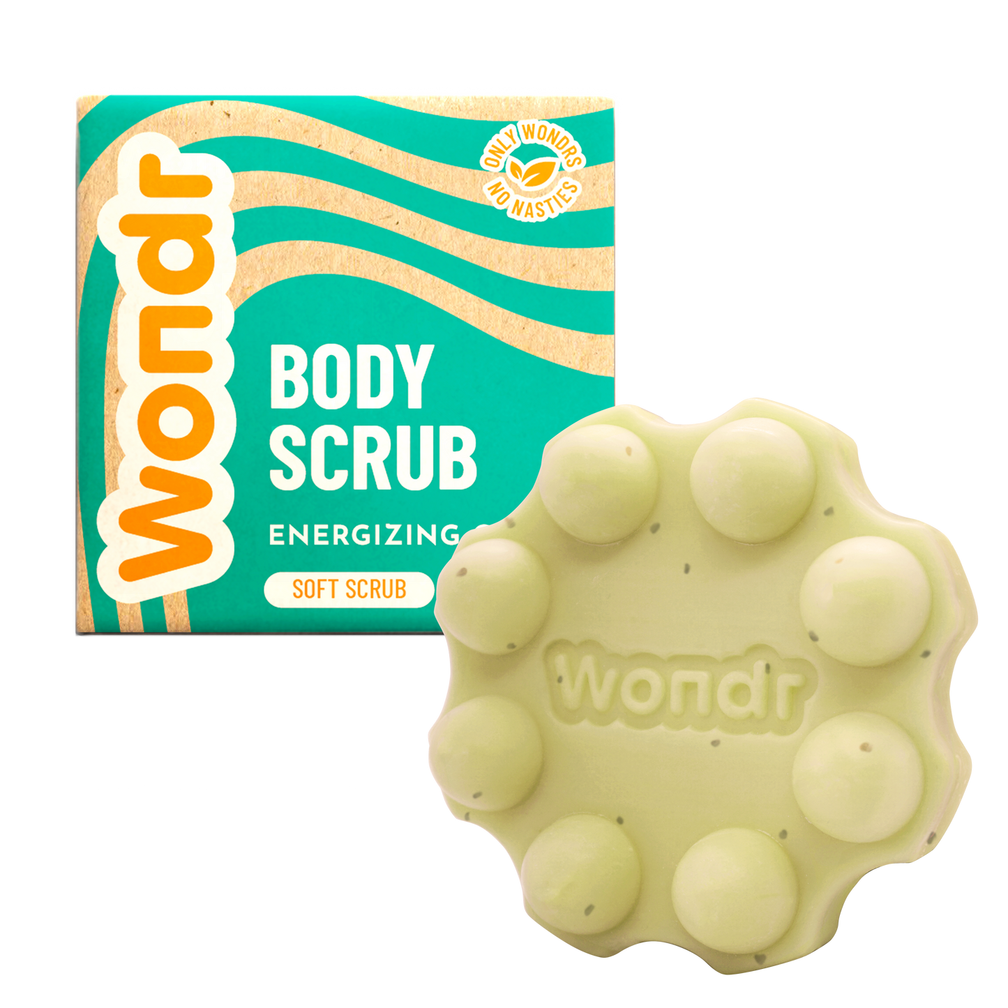 WONDR I Energizing Ginger Scrub - Shower bar