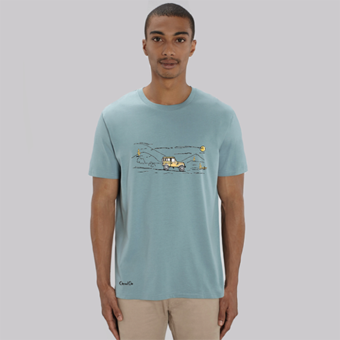 T-Shirt "Jeep" Blauw