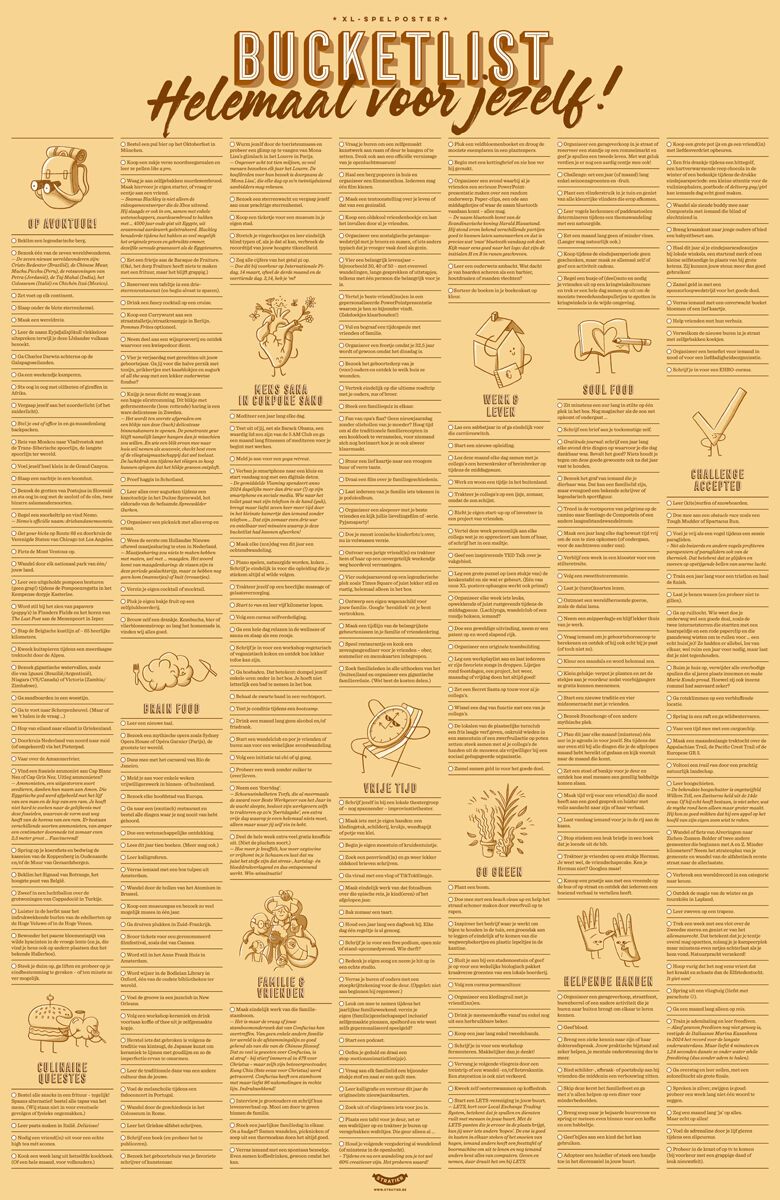 Bucketlist| helemaal voor jezelf