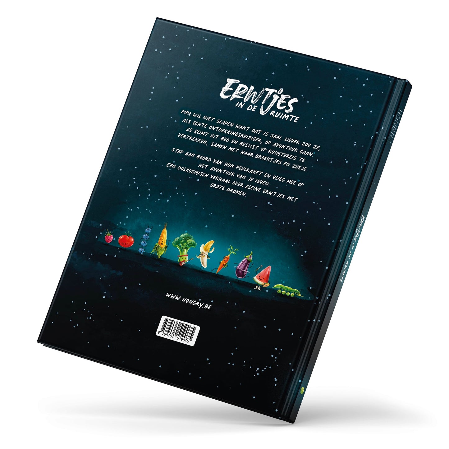 Prentenboek "Erwtjes in de ruimte"