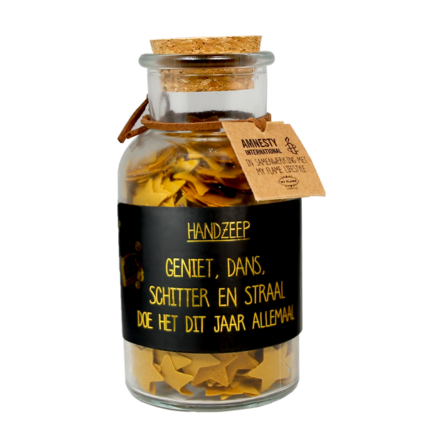 Confetti handzeep | Geniet, dans, schitter, straal. Doe het dit jaar allemaal