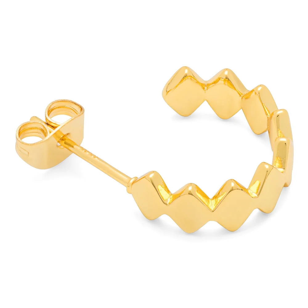 LULU - Oorbellen Confetti hoops | Goud