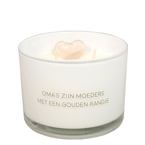 Geurkaars 'Oma's zijn moeders met een gouden randje'