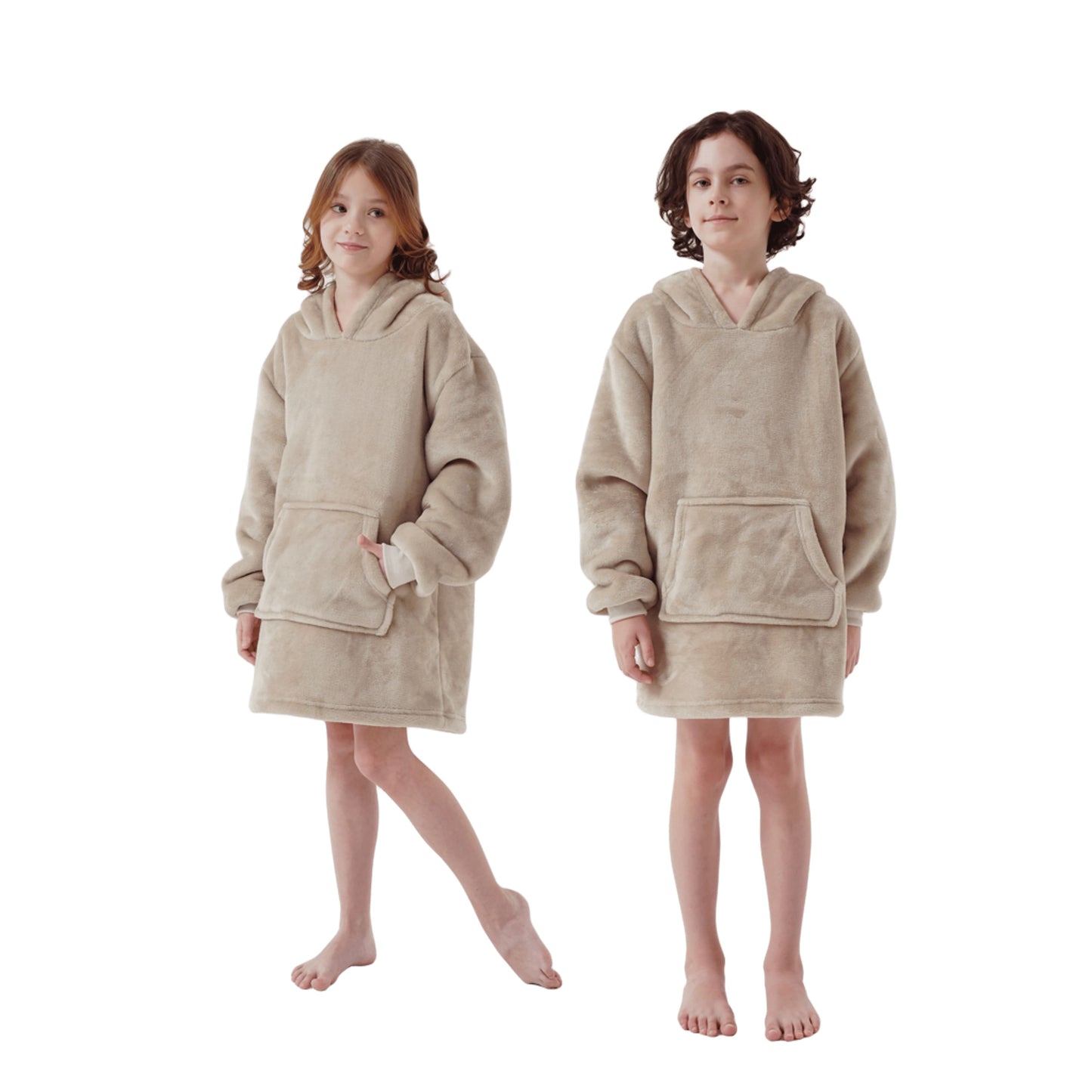 Hoodie met kap | Beige (4 tot 10 jaar)