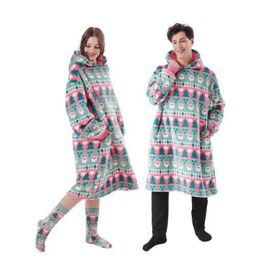 Hoodie met kap I Jolly Santa (volwassenen)