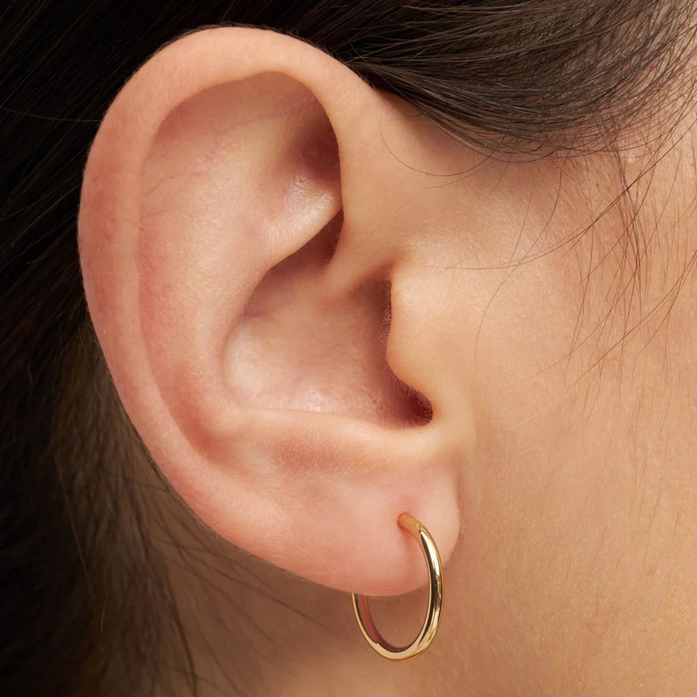 LULU - Oorbel Hoops S |Goud shiny