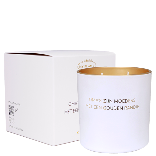 Geurkaars | Oma's zijn moeders met een gouden randje