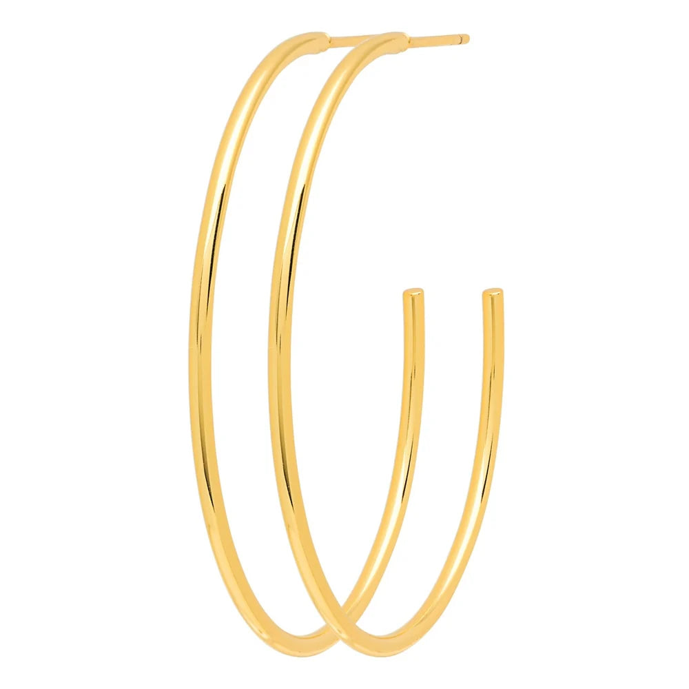 LULU - Oorbel Hoops L |Goud Shiny