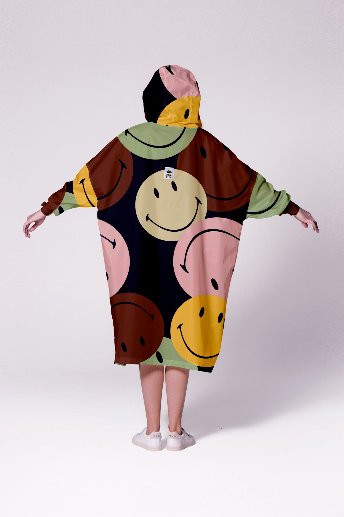 Regenponcho Retro smiley