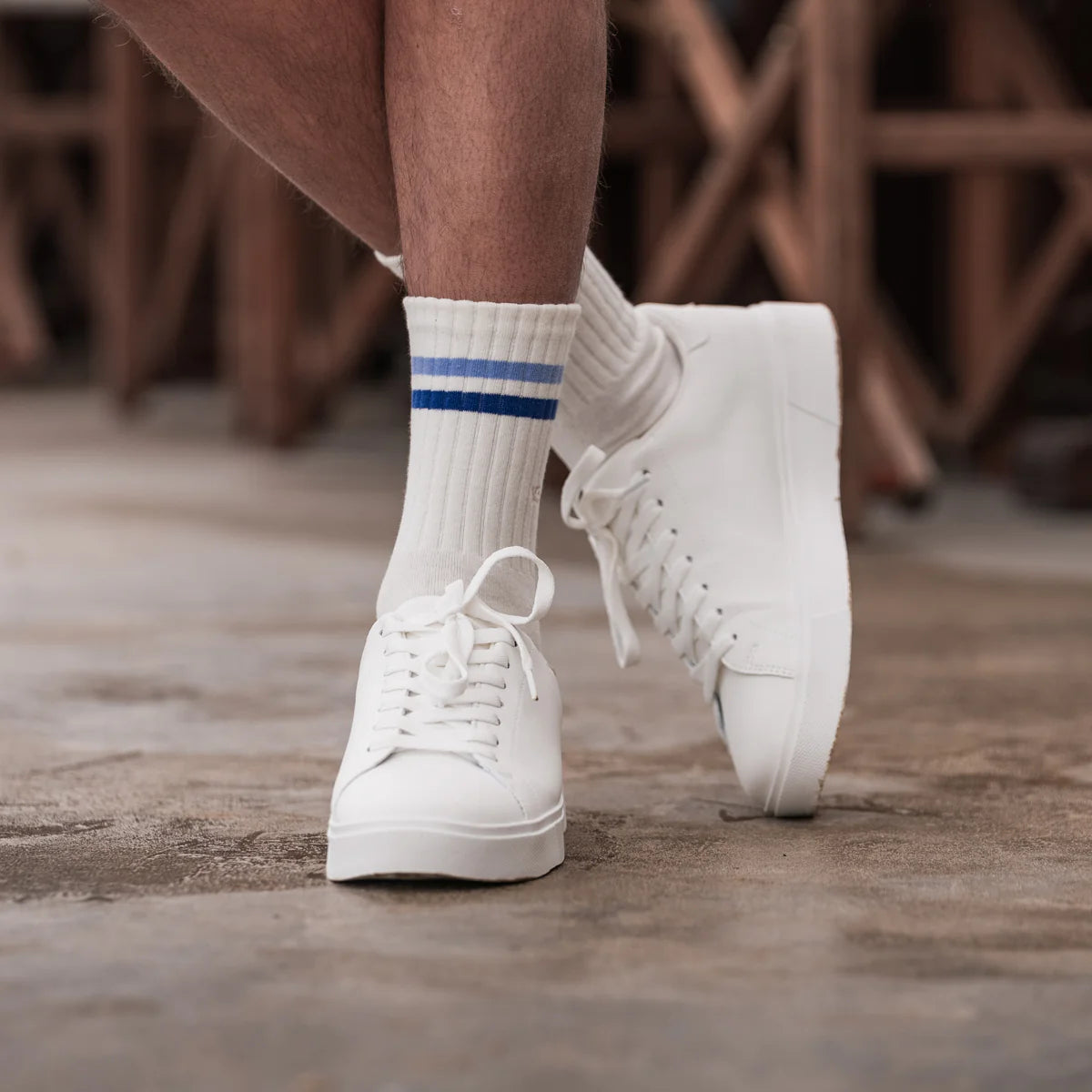 Herensokken Retro |blauw