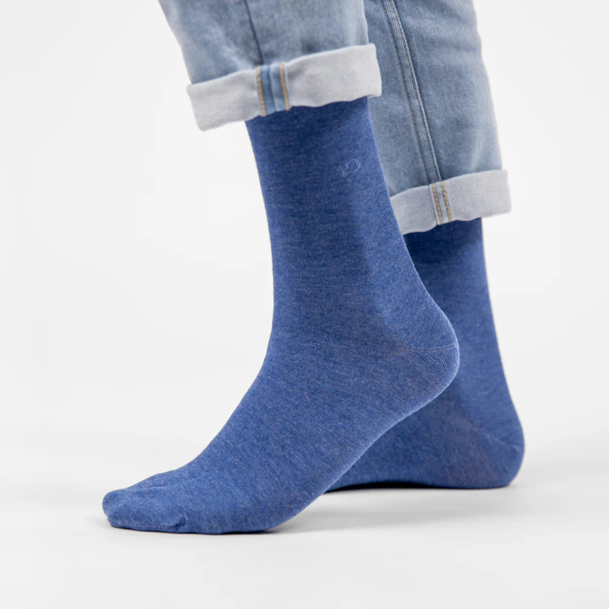 Herensokken Bamboo Jeansblauw