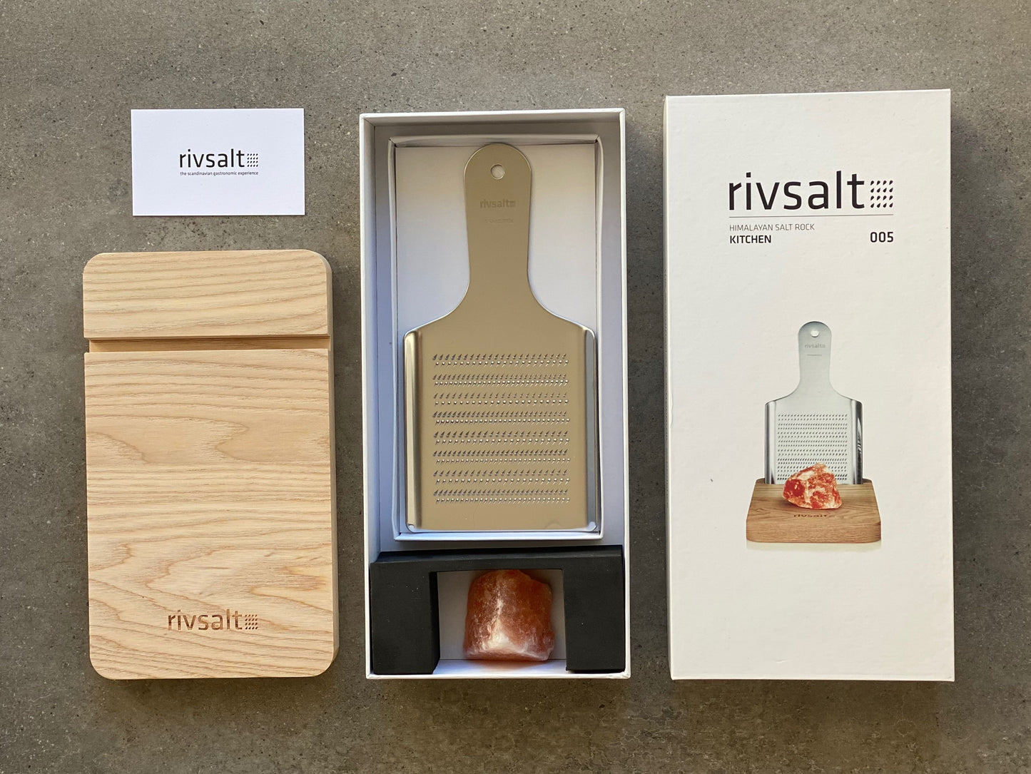Rivsalt Rasp met Himalaya zoutsteen