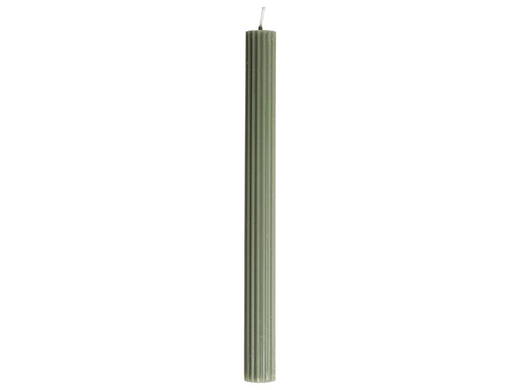 Groene ribkaarsen I Set/3 stuks