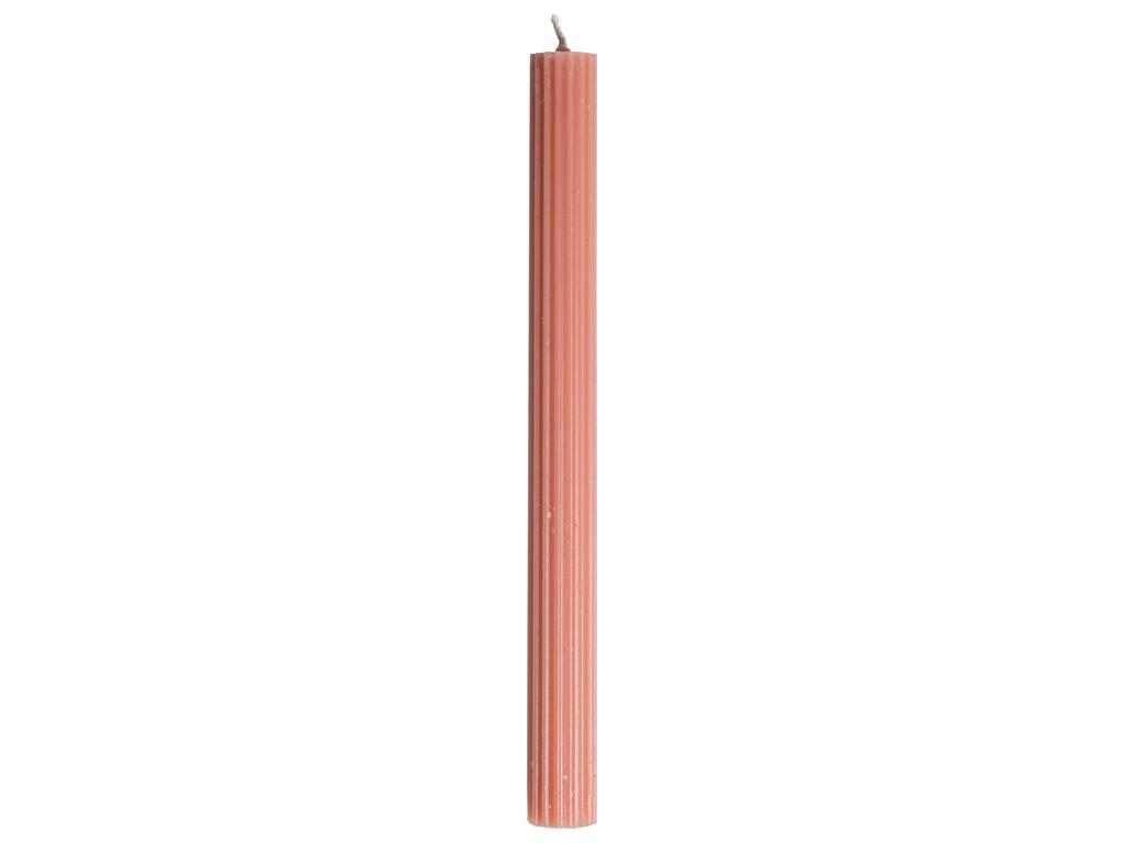 Roze ribkaarsen I Set/3 stuks