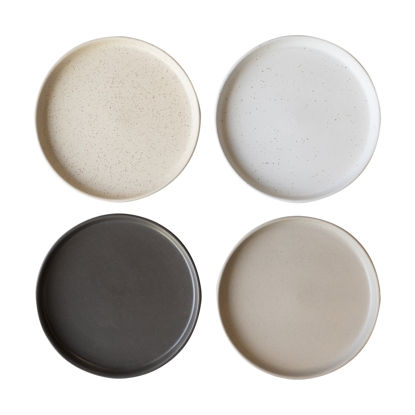 Set van 4 keramische dessertborden